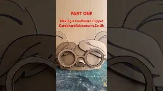 Part one of making a cardboard puppet! #cardboard #puppet #making