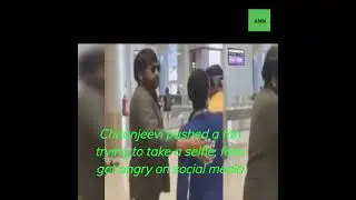 Chiranjeevi pushed a fan trying to take a selfie, fans got angry on social media #shorts #trending