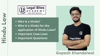 Who is a Hindu? | Explained - Section 2 of Hindu Succession Act 1956 | Legal Bites Academy