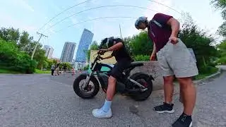 Driving arround ShenYang CHINA on a Electric Motorbike (Watch with Max video quality)