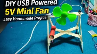 Mini DC Fan Project | Homemade Fan Using Simple Materials
