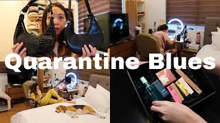 study w me, opening pr packages, bag haul | Quarantine Blues
