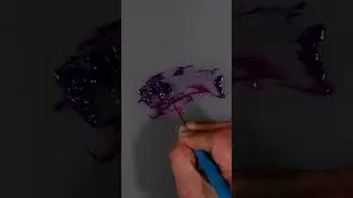 How to Make Dark Violet Color Using Acrylics in 25 Seconds