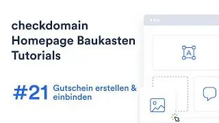 #21 Gutschein erstellen und in Website einbinden | checkdomain Homepage Baukasten
