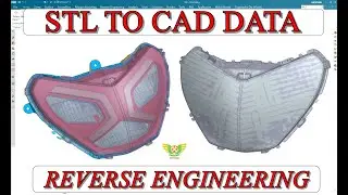Scanning Data STL+Alignment+modeling (Reverse Engineering in NX Unigraphics Part Design)