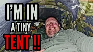 Urban STEALTH camping in a VERY tiny tent. NO DRAMA ! ha ha ha
