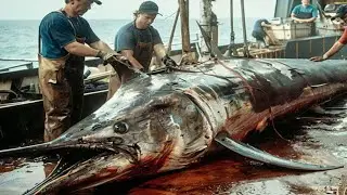 Những Bậc Thầy Chế Biến C&aacute; Kiếm Khổng Lồ Khiến Người Xem Kh&ocirc;ng Thể Dời Mắt