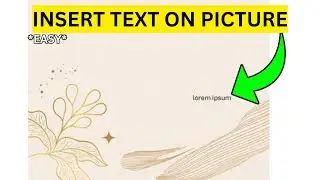 How To Insert Text On Picture in Microsoft Word(EASY)