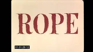 Веревка (1948) Оригинальный трейлер, изготовленный из нитрата 35 мм