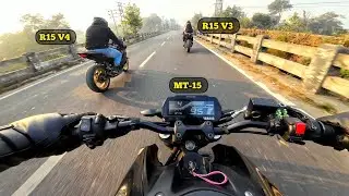 Sunday Hyper Ride Vibes | MT-15 x R15 V3 x R15 V4 | Trio Bikers Morning Ride