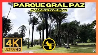 (4K) Walking Tour Bs.As. - Tranquila mañana por el Parque General Paz, Saavedra