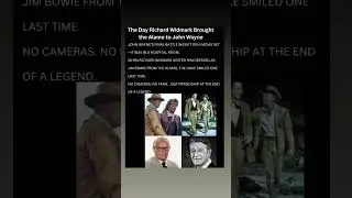 The Day Richard Widmark Brought the Alamo to John Wayne