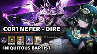 C0R1 Nefer vs Iniquitous Baptist ft. C0 Supports - Stygian Onslaught Diff VI Dire | Genshin Impact
