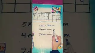 Converting metric Units of Lengths | Math tricks #shorts