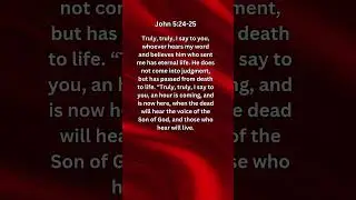 Journey of faith and spiritual growth | John 5:24-25 Daily Bible Verse