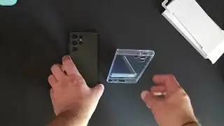 Unboxing Samsung clear standing cover Galaxy S22 Ultra 5G