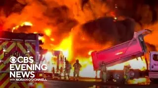 Multiple oil tankers catch fire in New Hampshire
