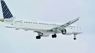 Porter Airlines Embraer E195-E2 on Short Final Runwag 06R - Toronto Pearson Airport #planespotting  