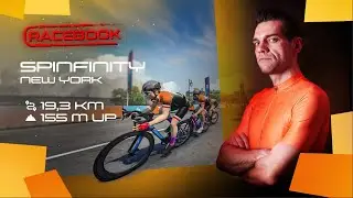 Racebook - Spinfinity (19,3 km / 155 m up) - Zwift Race Recon Guide | 4K 2160p