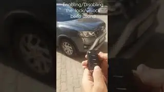 Way to Enable/Disable the beep sound in your car from the key