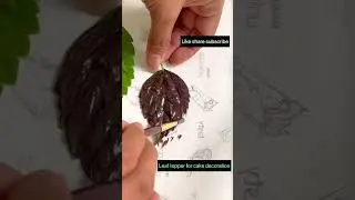 🍃Cake decoration chocolate leaf 🍃#shorts#viralvideo#viral#ytshorts#cake#cakedecorating#like