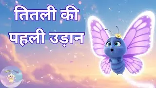 गुड़िया की पहली उड़ान | The Butterfly's First Flight &ndash; A Heartwarming Story for Kids 🦋