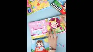 Character Playing House ClothBook Series I Pretend Play books with Soft Toy included I Sensory book