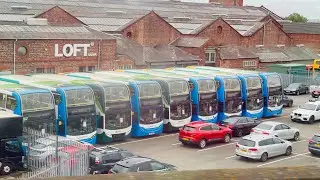 Passing Stagecoach Bus Depot In Manchester On 18th July 2023