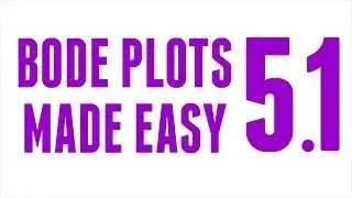 Drawing Bode Plots: Real pole not at origin example (Part 5.1)