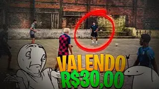 CONTRA VALENDO DINHEIRO 💰 - OS MLKS SURPREENDERAM 😱⚽️