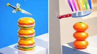 Slicer Knife vs Slice It All - Very Satisfying and Relaxing ASMR Slicing Game