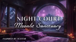 Night Court Moonlit Sanctuary | ACOTAR Inspired Magical Music | Relaxation, Sleep & Reading
