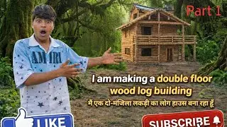 Part 1 :- Building a Luxury Wooden House in Deep Jungle 🌲JungleHouse #WoodenHouse #Bushcraft 