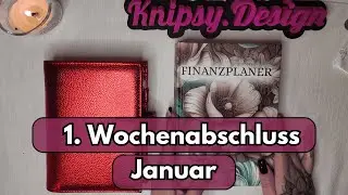 1. Wochenabschluss Januar | Budgeting | Umschlagmethode | Abschluss | Geld sparen
