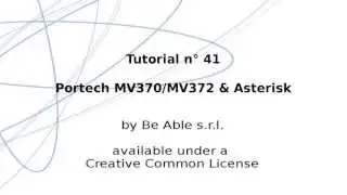 Tutorial 41: Portech MV370/MV372 & Asterisk