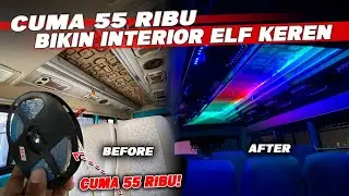 PASANG LAMPU INTERIOR DI ELF LONG MACAN