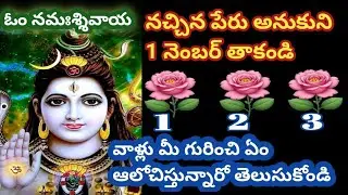 నచ్చిన పేరు అనుకుని 1 నెంబర్ తాకండి వాళ్ళు మీ గురించి ఏం ఆలోచిస్తున్నారో తెలుసుకోండి@sanathanadarmum