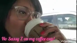 SassyZ + Glossy Gloss No Color Left on My Coffee Cup!