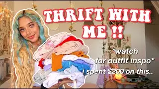 THRIFT WITH ME!! + *SUPER cute summer clothing haul*