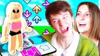 We played Roblox using Dance Mats...