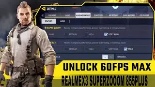 Realmex3 superzooom 855plus codm max graphics fps test #shorts  @Unknowngamer2806