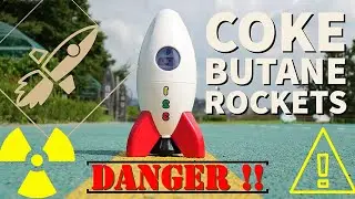 Coke Butane Rockets  🚀🚀 || Experiment For Fun || TRY this AT HOME 😎😎 #CokeButaneRockets