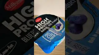 High protein milk product blueberry low-fat Milbona