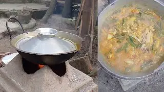 গ্যাস না থাকলে খাবার আরো বেশি মজা হয়। cooking without gas is more tasty.