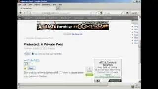WordPress Tutorial - How to Create A Password Protected Or Private Post in WordPress