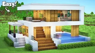 Our new series how to build in Minecraft modern house 🏠😄🤟