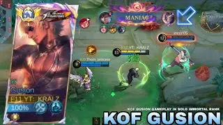 KOF GUSION MIDLANE INSANE GAMEPLAY | MIDLANE ALSO OP IN SOLO RANK