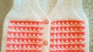 New knitting stitch pattern for two colour  jackets/sweater designदो रंग की आसान बुनाई डिज़ाइन #154