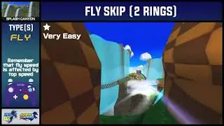 [ILLEGAL] Splash Canyon | Fly Skip (2 Rings) | Sonic Riders DX Skip Tutorial