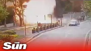 Moment of blast as attackers storm Turkish government building in Ankara